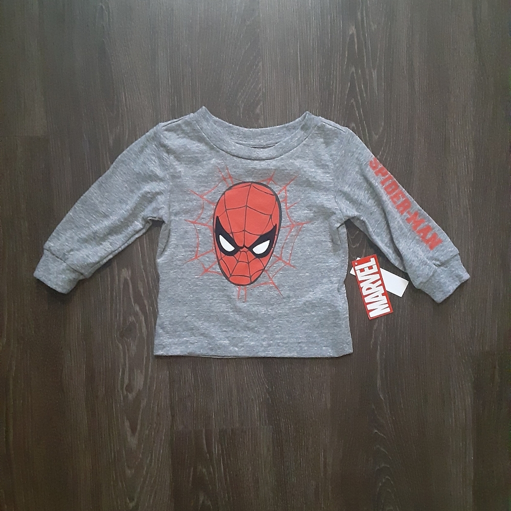 Marvel Spiderman Long Sleeve Tee NWT